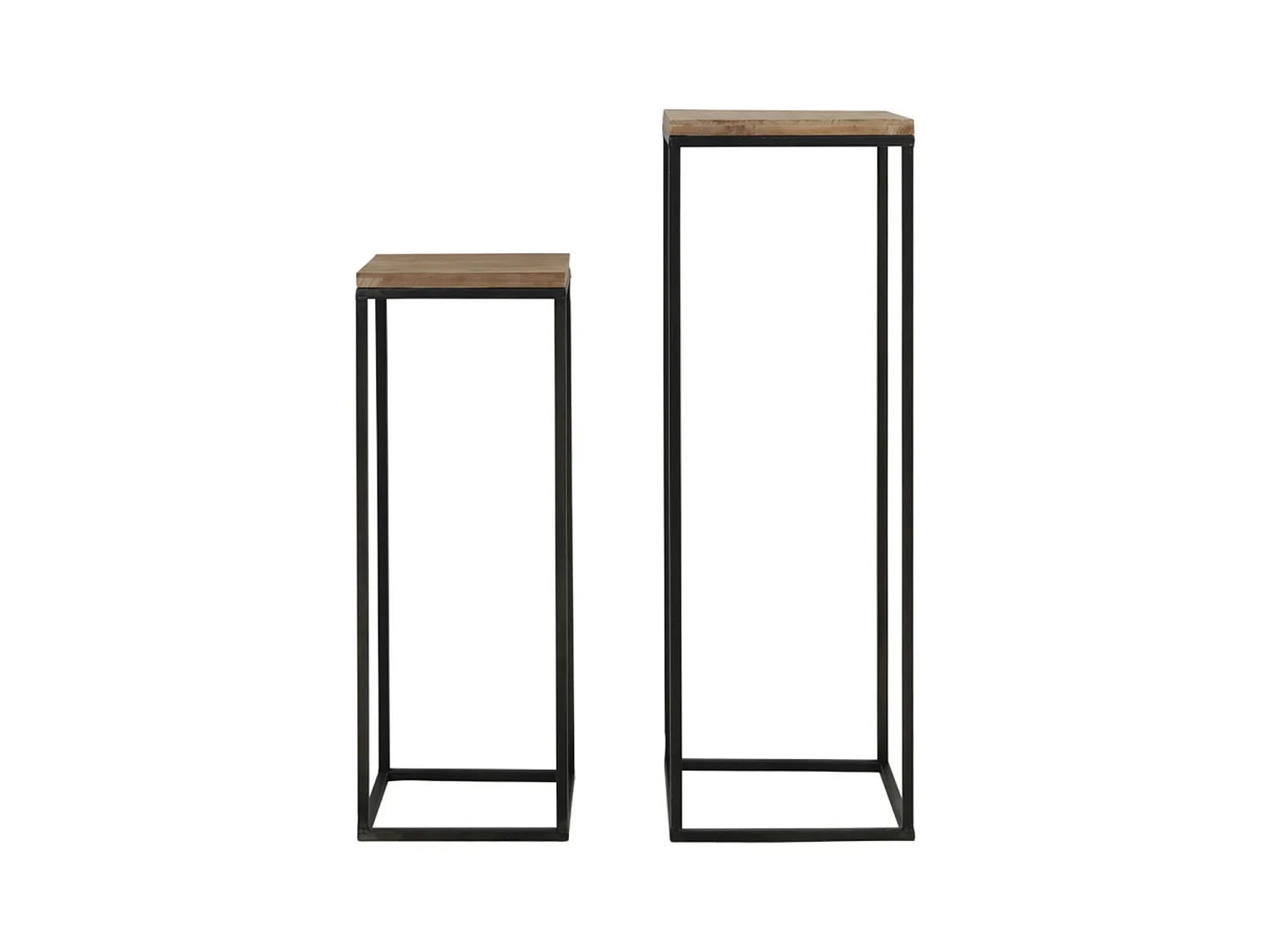 Säule YARULA - Ø35x102cm - Braun - 2er-Set