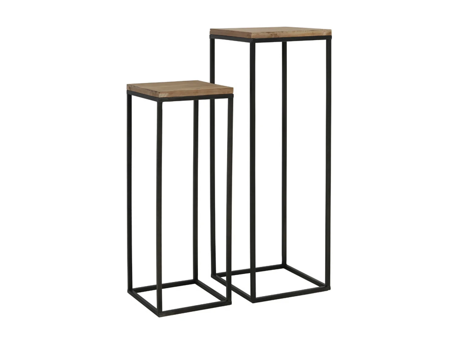 Säule YARULA - Ø35x102cm - Braun - 2er-Set