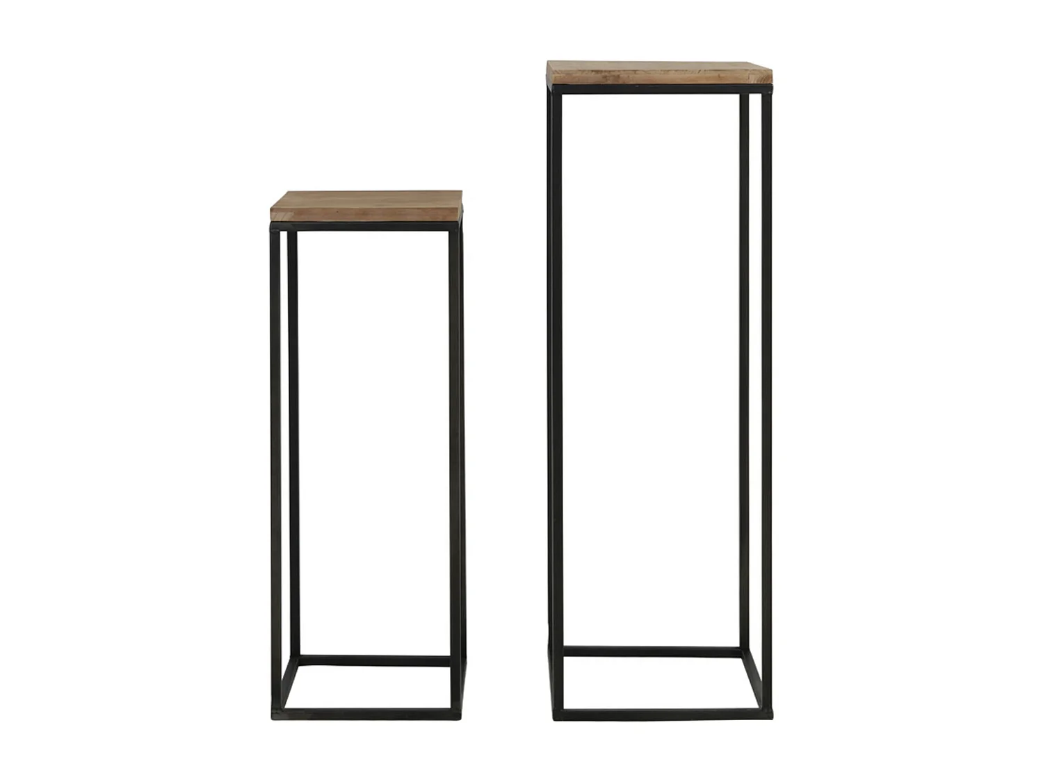 Säule YARULA - Ø35x102cm - Braun - 2er-Set