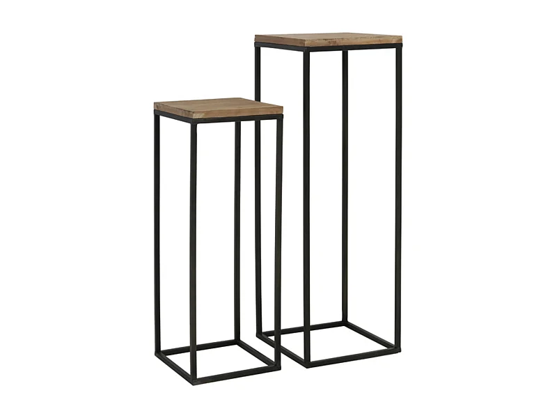 Säule YARULA - Ø35x102cm - Braun - 2er-Set