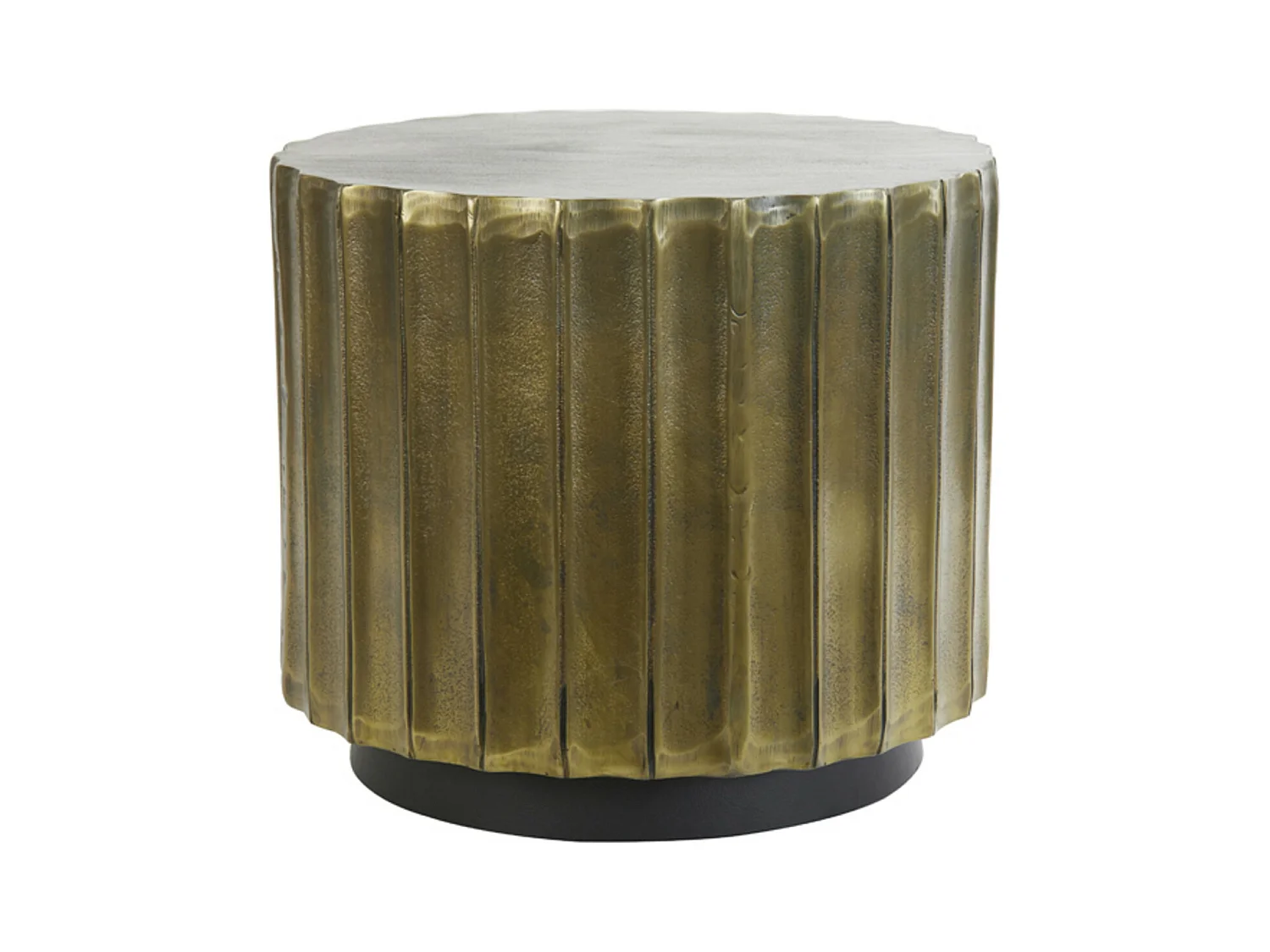 Table d'appoint KAVANGO - Ø45x39cm - Bronze