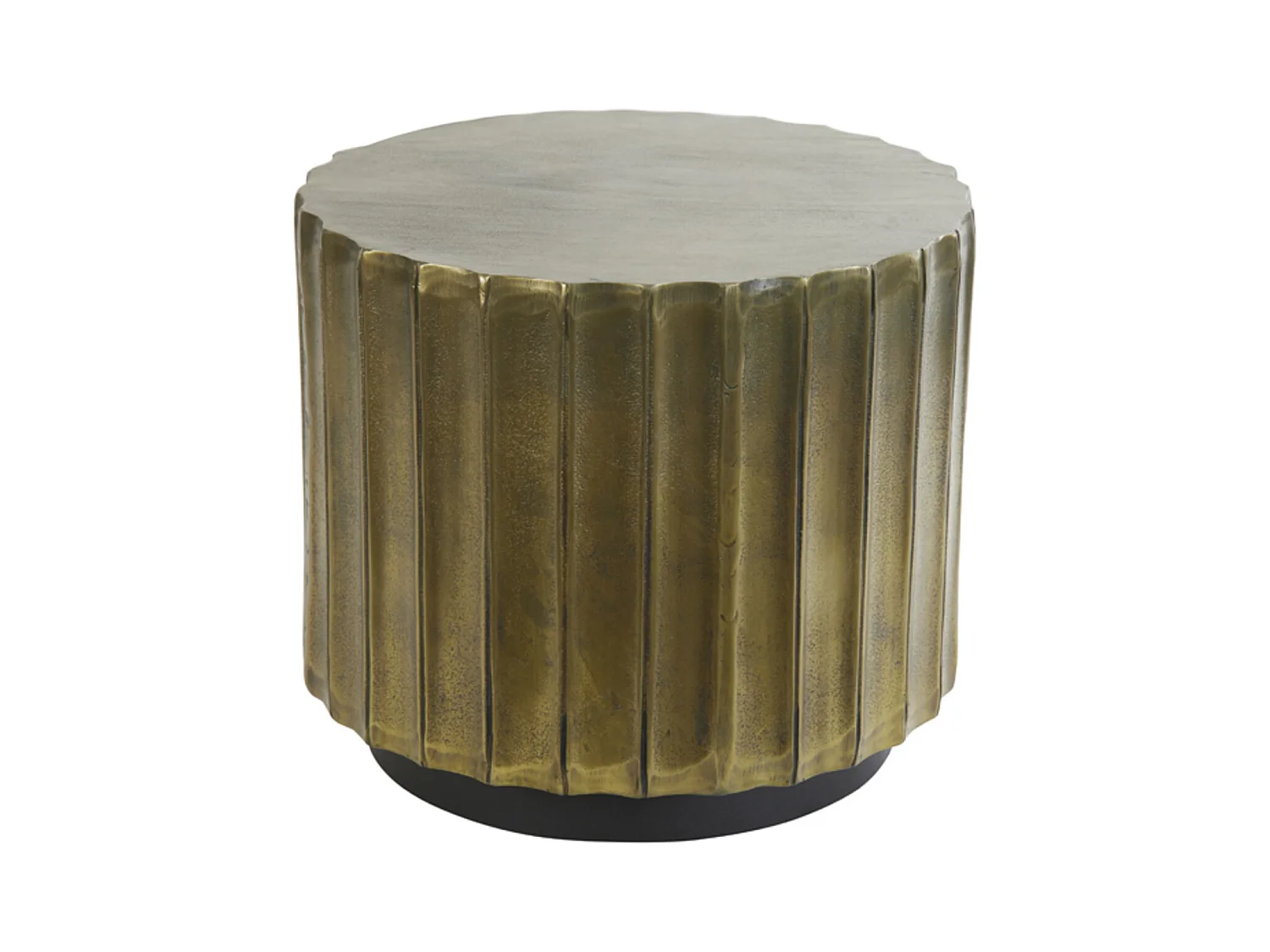 Table d'appoint KAVANGO - Ø45x39cm - Bronze
