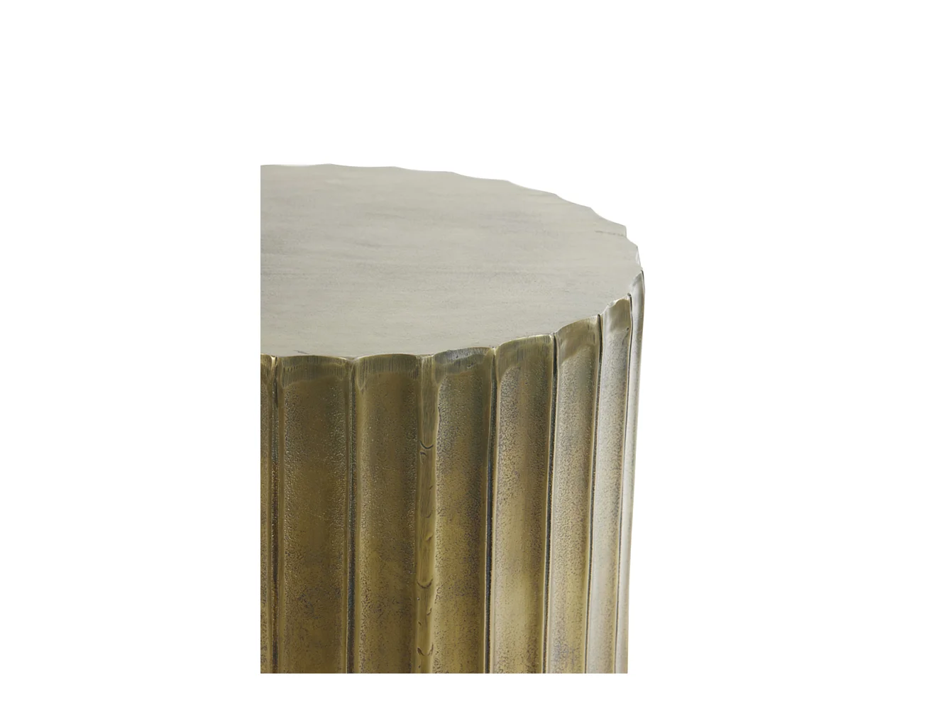 Table d'appoint KAVANGO - Ø45x39cm - Bronze