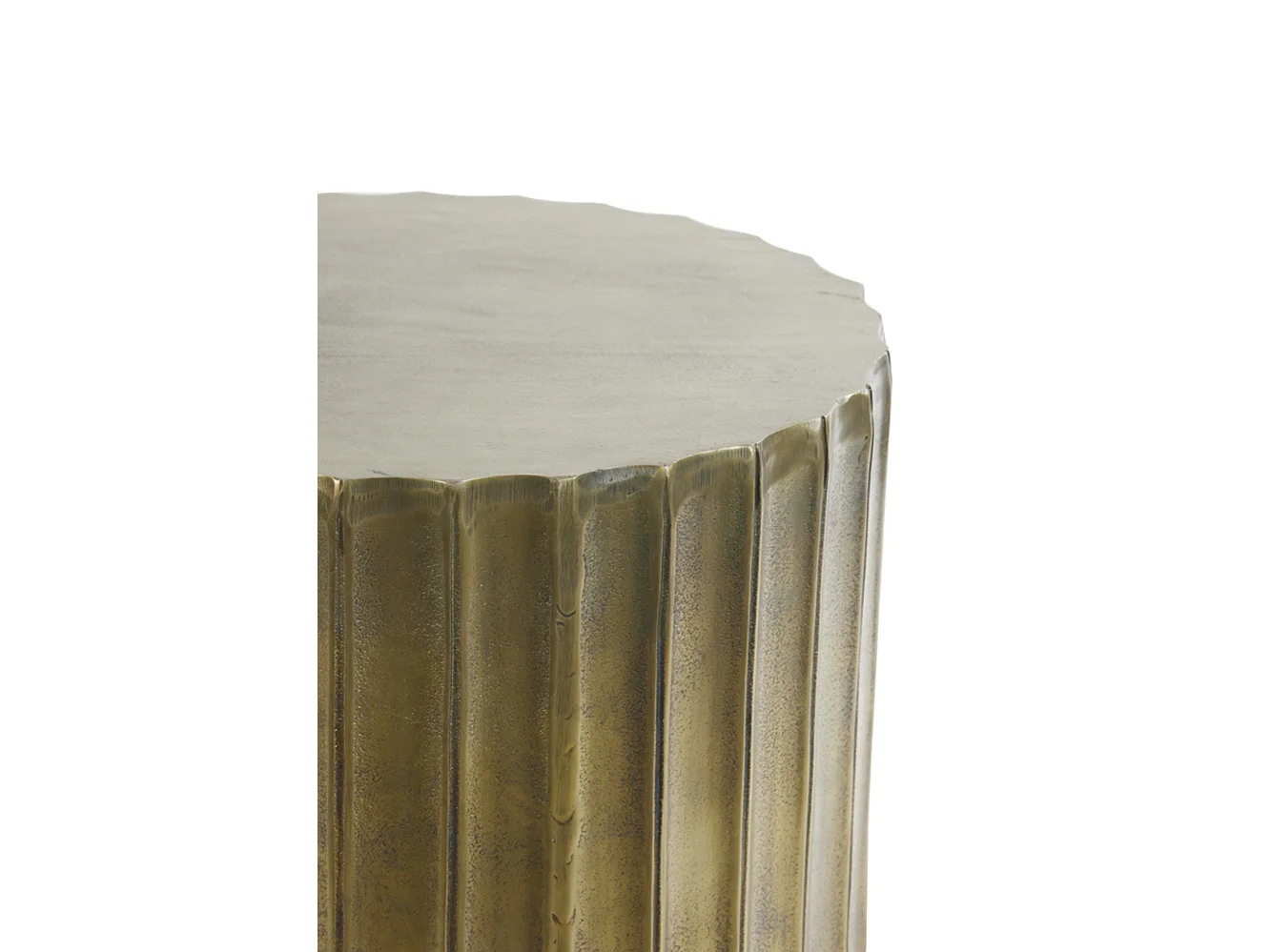 Table d'appoint KAVANGO - Ø45x39cm - Bronze