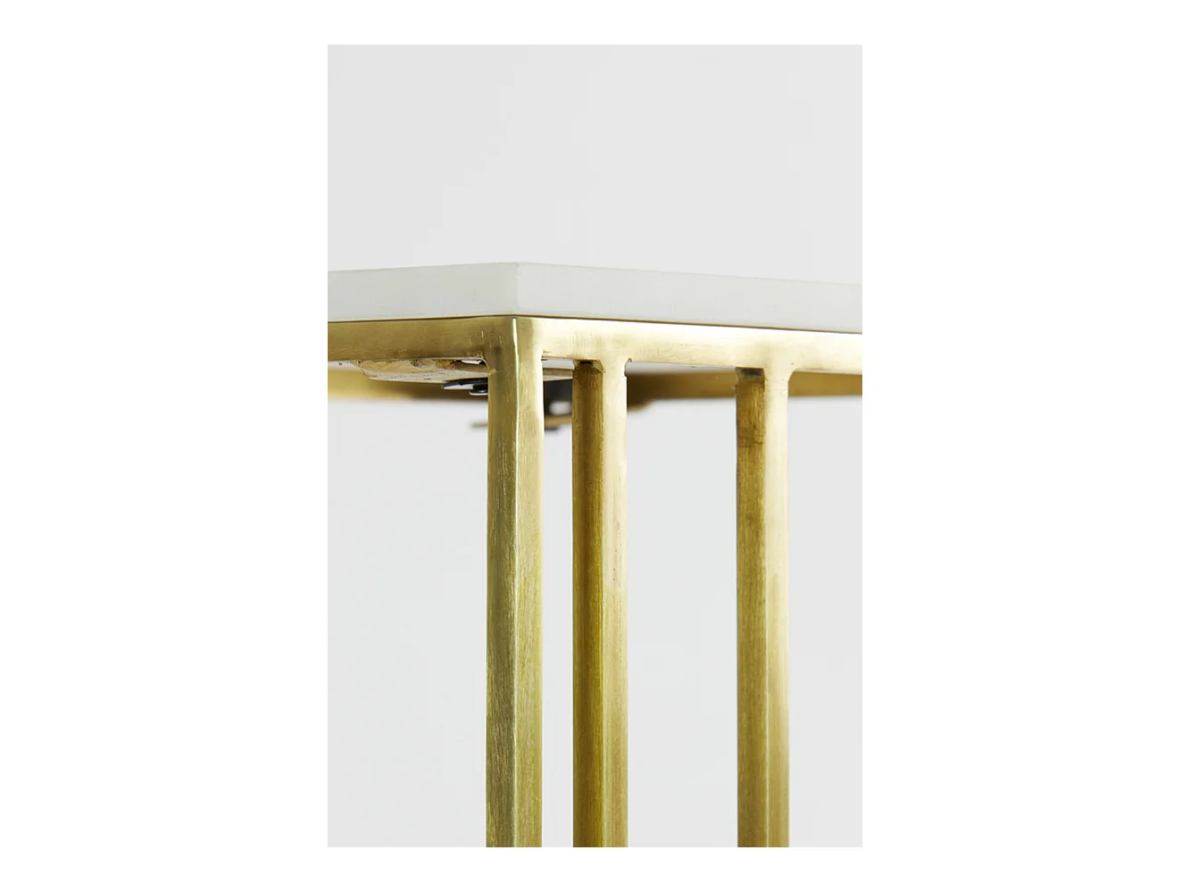 Table d'appoint ROSHAN - 41x31x71cm - Blanc