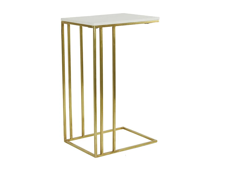 Mesa auxiliar ROSHAN - 41x31x71cm - Blanco