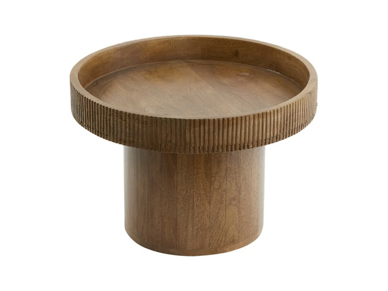 Table d'appoint KALOMO - Ø50x35cm - Marron