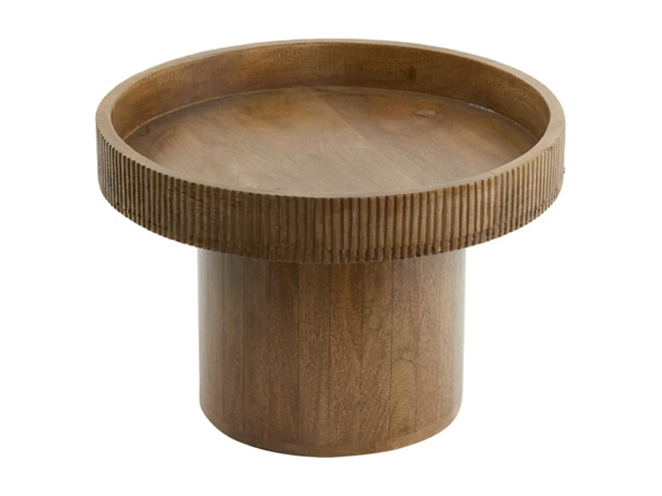 Table d'appoint KALOMO - Ø50x35cm - Marron