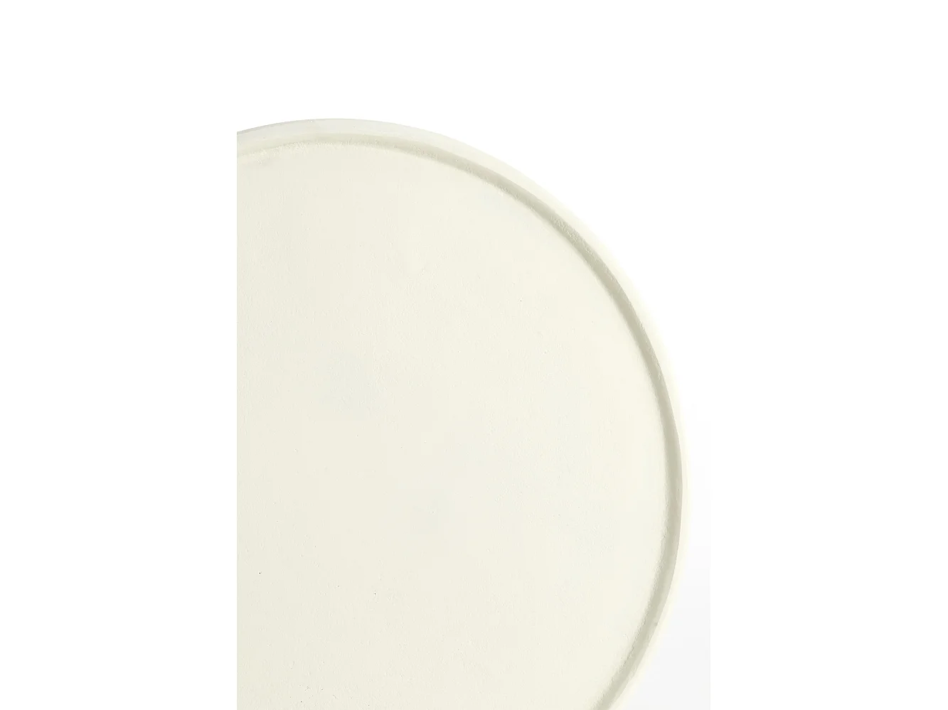 Table d'appoint BABINA - Ø36x47cm - Blanc