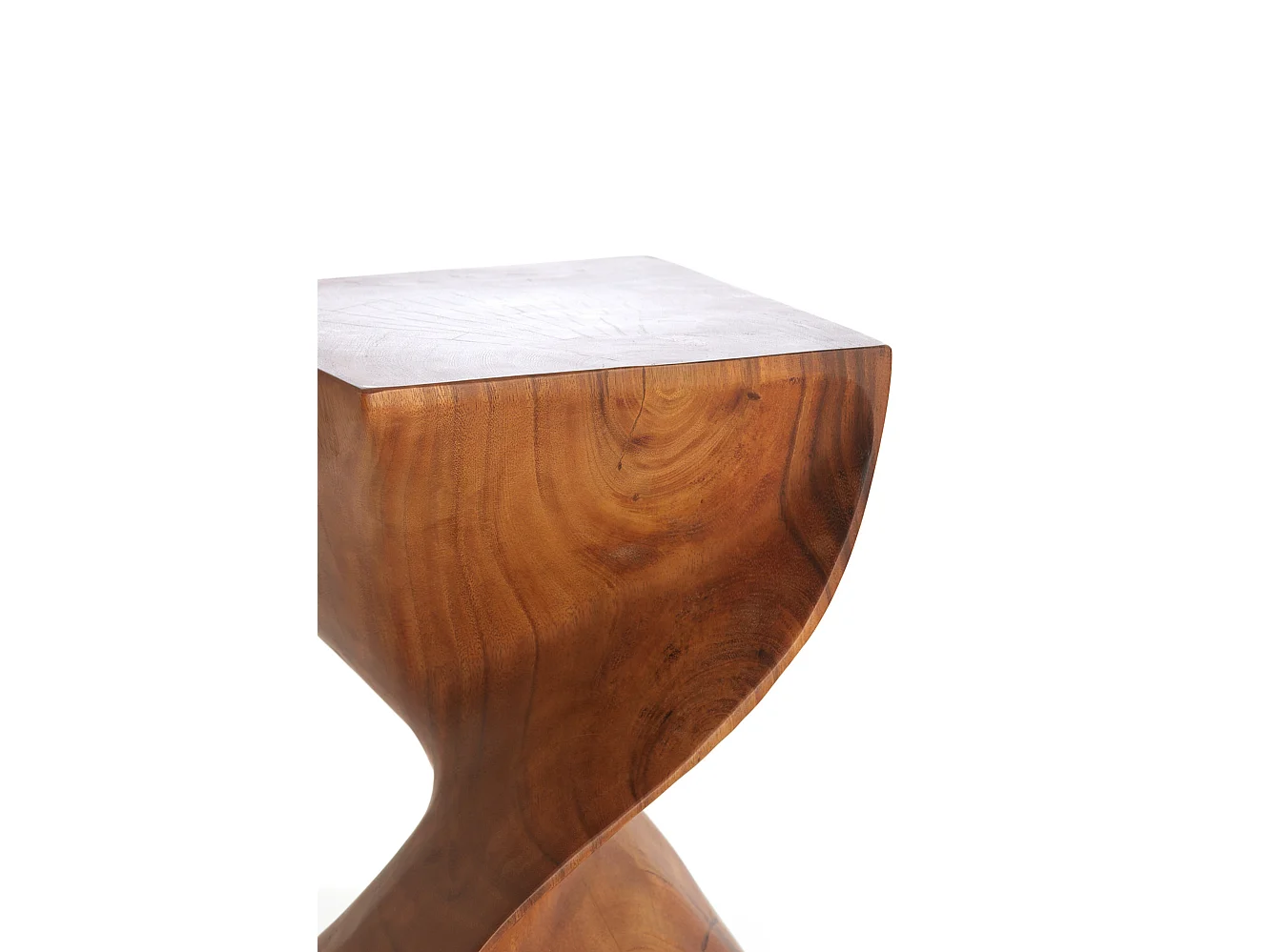 Bijzettafel MUHAN - Ø30x45cm - Bruin