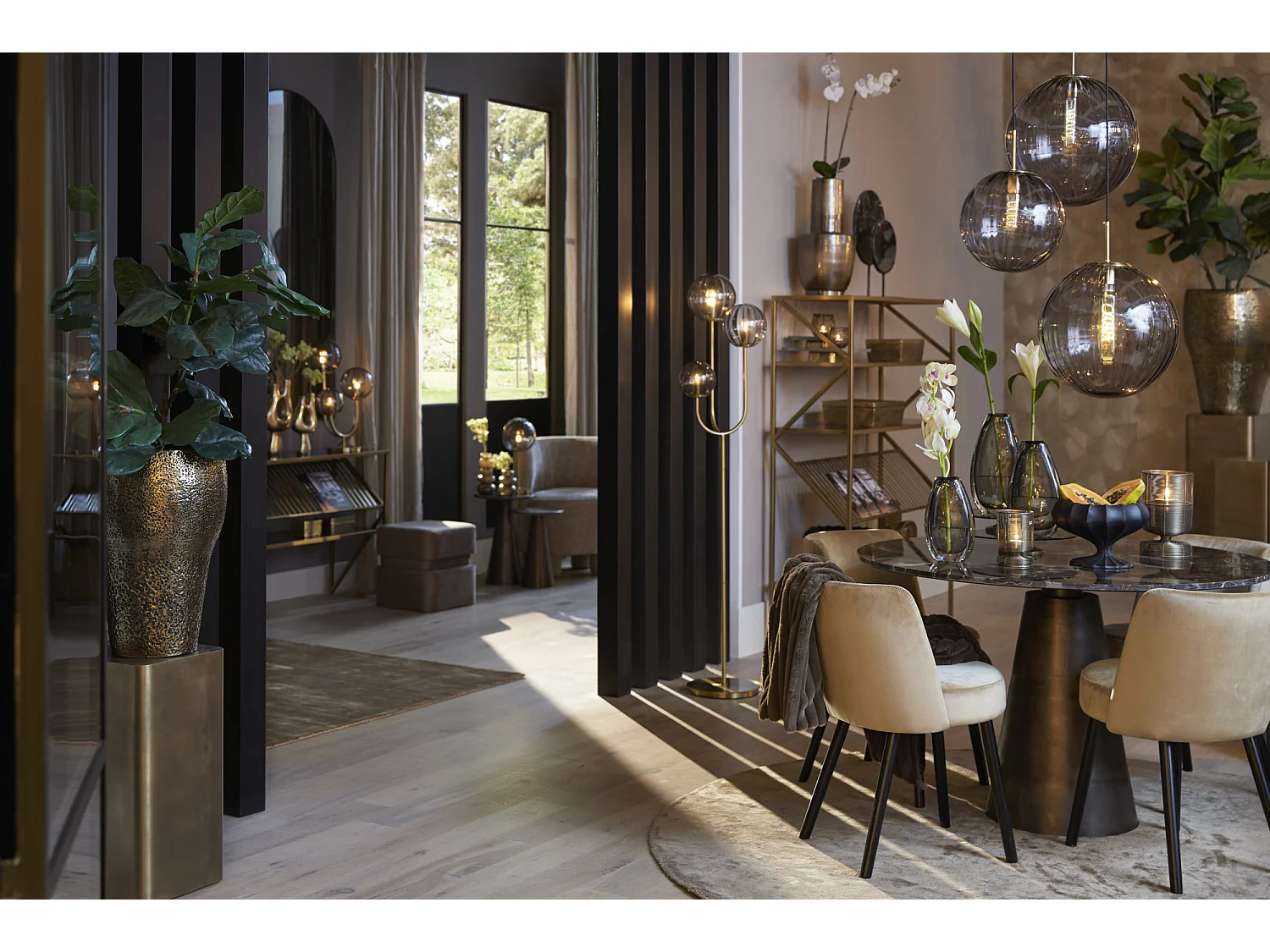 Zuil ALURIO - Ø30.5x80cm - Brons