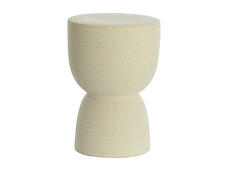 Table d'appoint FINCA - Ø28,5x42cm - Blanc