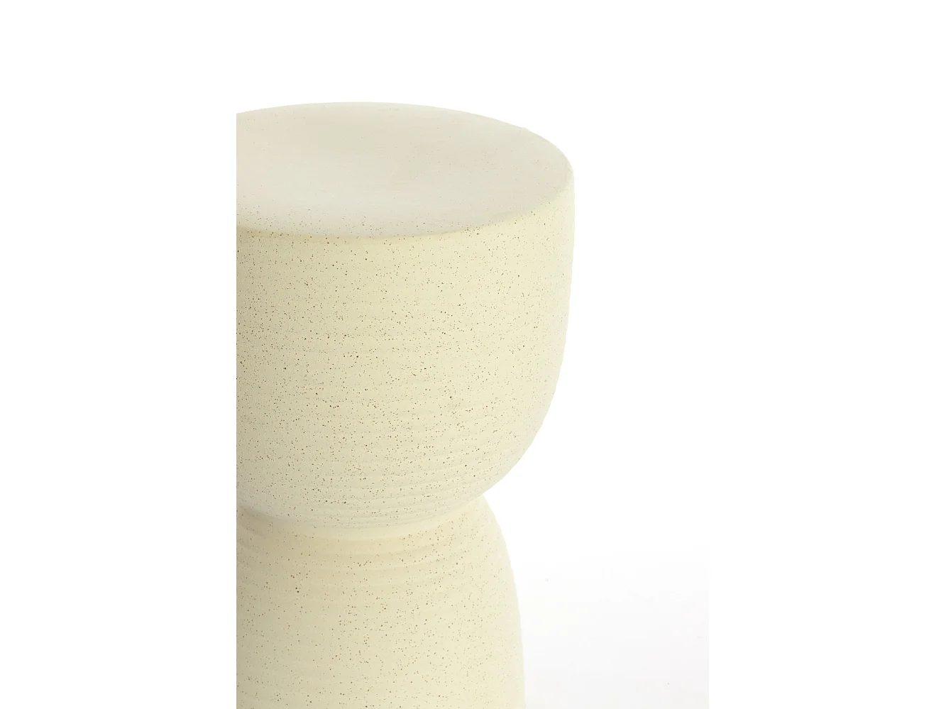 Table d'appoint FINCA - Ø28,5x42cm - Blanc