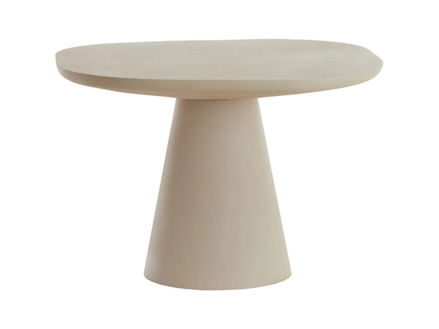 Table d'appoint ABALA - Ø60x41cm - Blanc