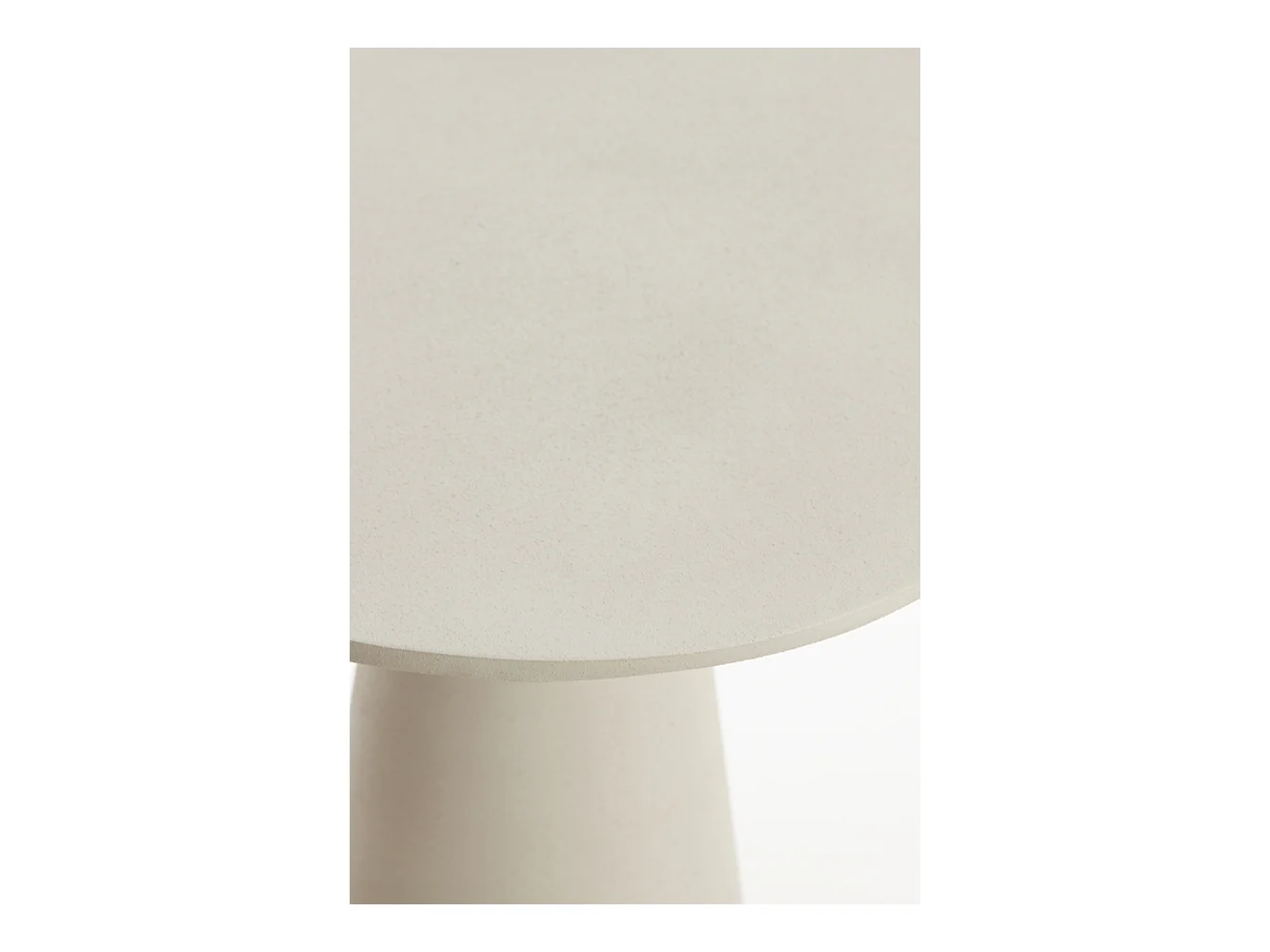 Table d'appoint ABALA - Ø60x41cm - Blanc