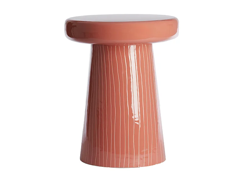 Bijzettafel NUNOA - Ø41x51cm - Rood