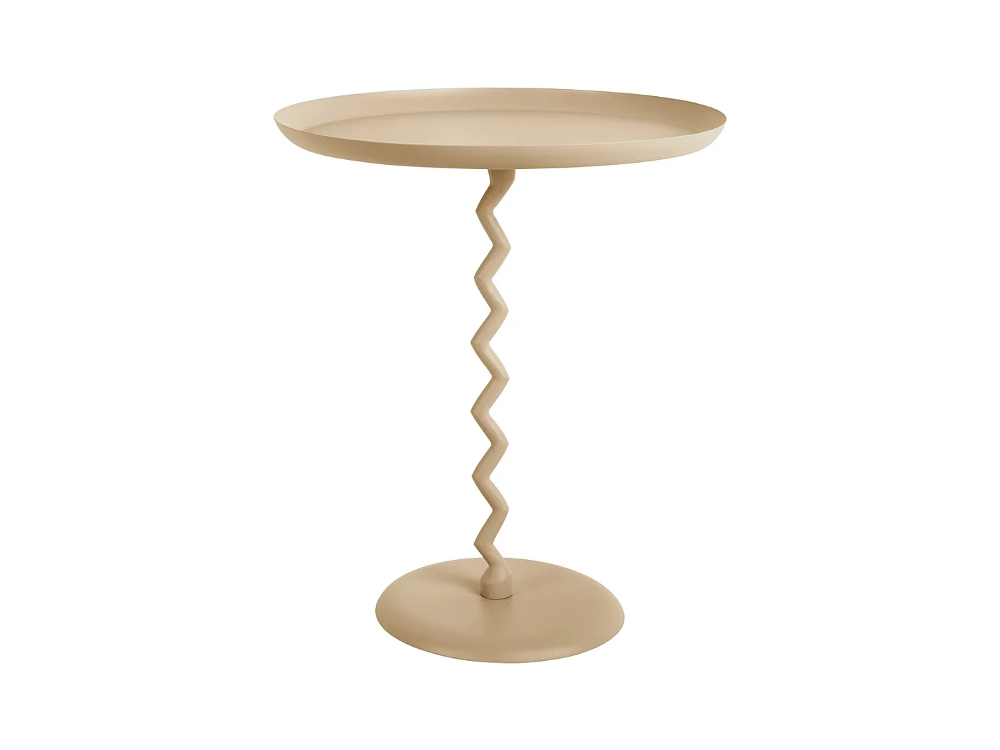 Table d'appoint Zig Zag Large - Marron clair