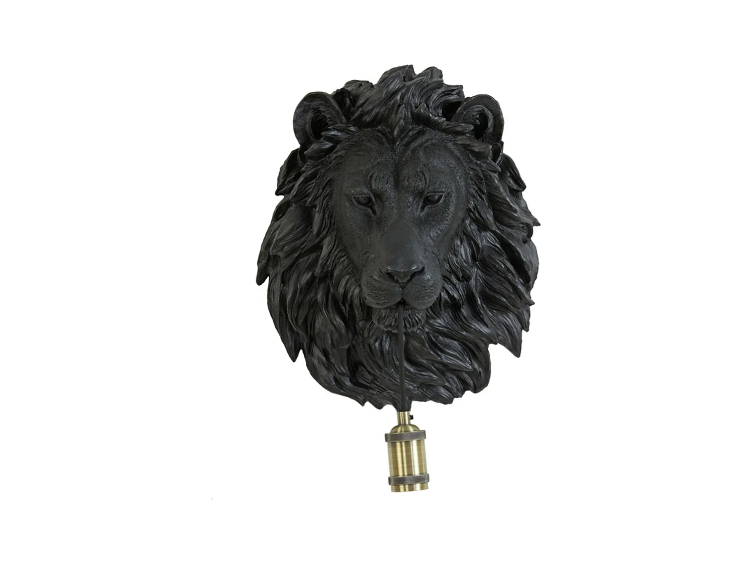 Applique LION - 33,5x19x40,5cm - Noir