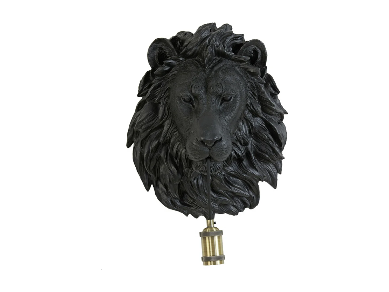 Applique LION - 33,5x19x40,5cm - Noir