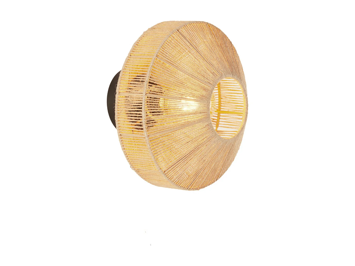 Lámpara de pared LYRA - Ø31x31cm - Marrón