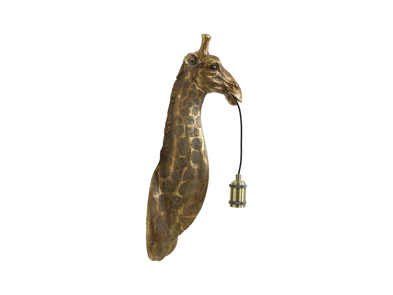 Applique GIRAFE - 20,5x19x61cm - Bronze