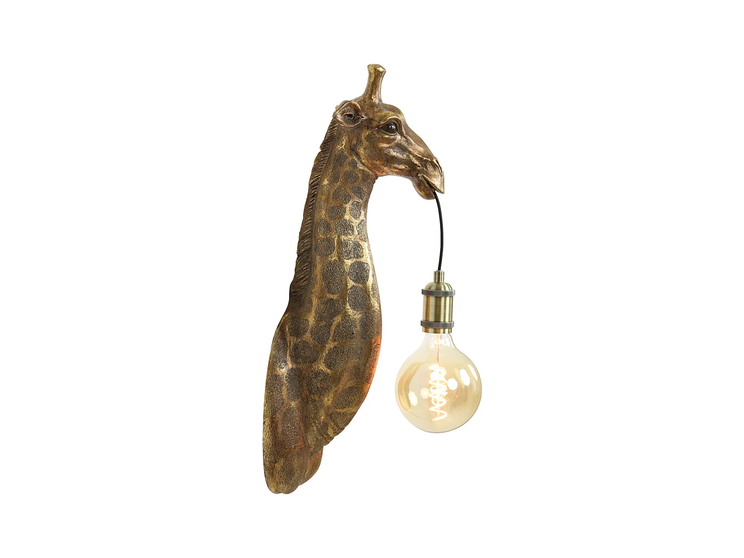 Applique GIRAFE - 20,5x19x61cm - Bronze