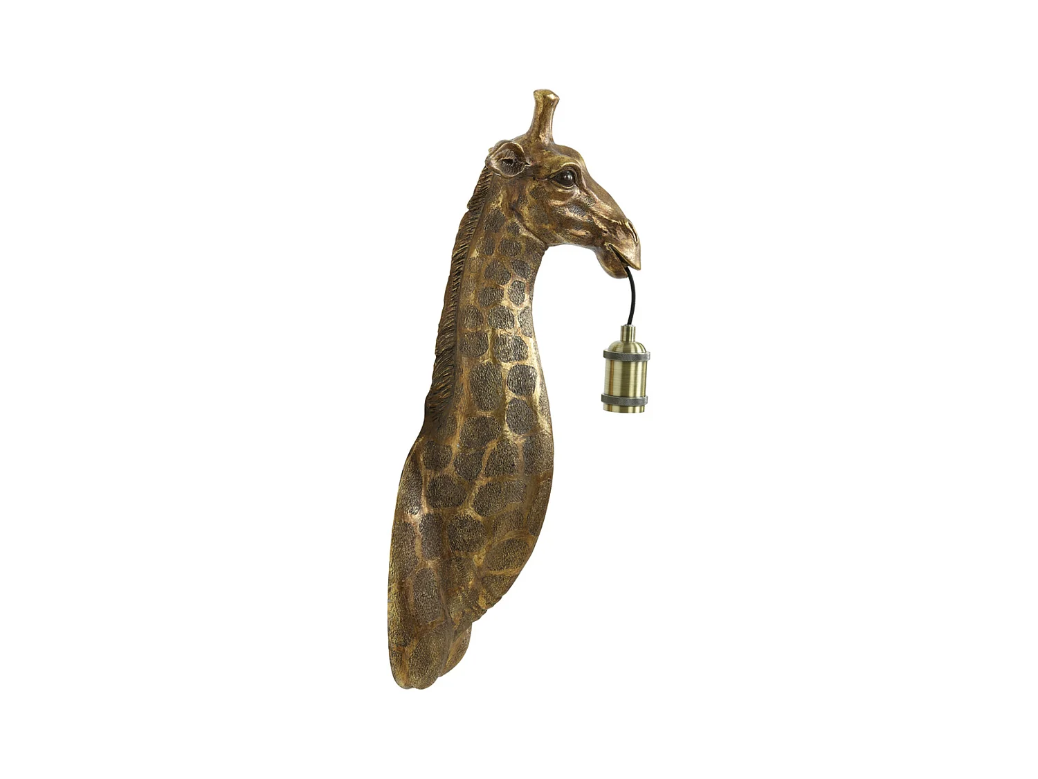 Applique GIRAFE - 20,5x19x61cm - Bronze