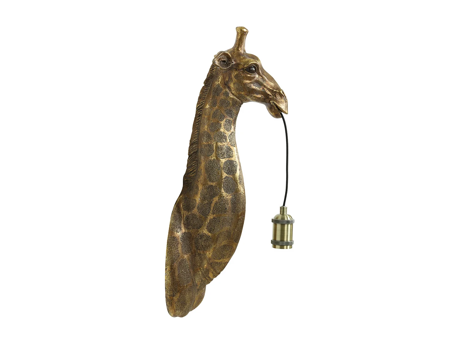 Applique GIRAFE - 20,5x19x61cm - Bronze