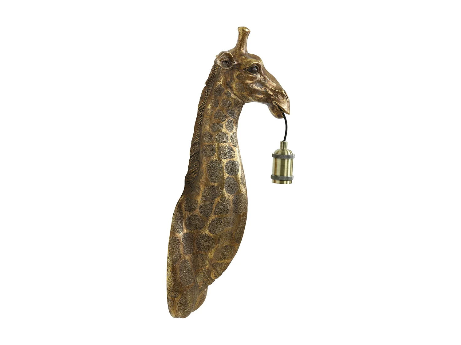 Applique GIRAFE - 20,5x19x61cm - Bronze