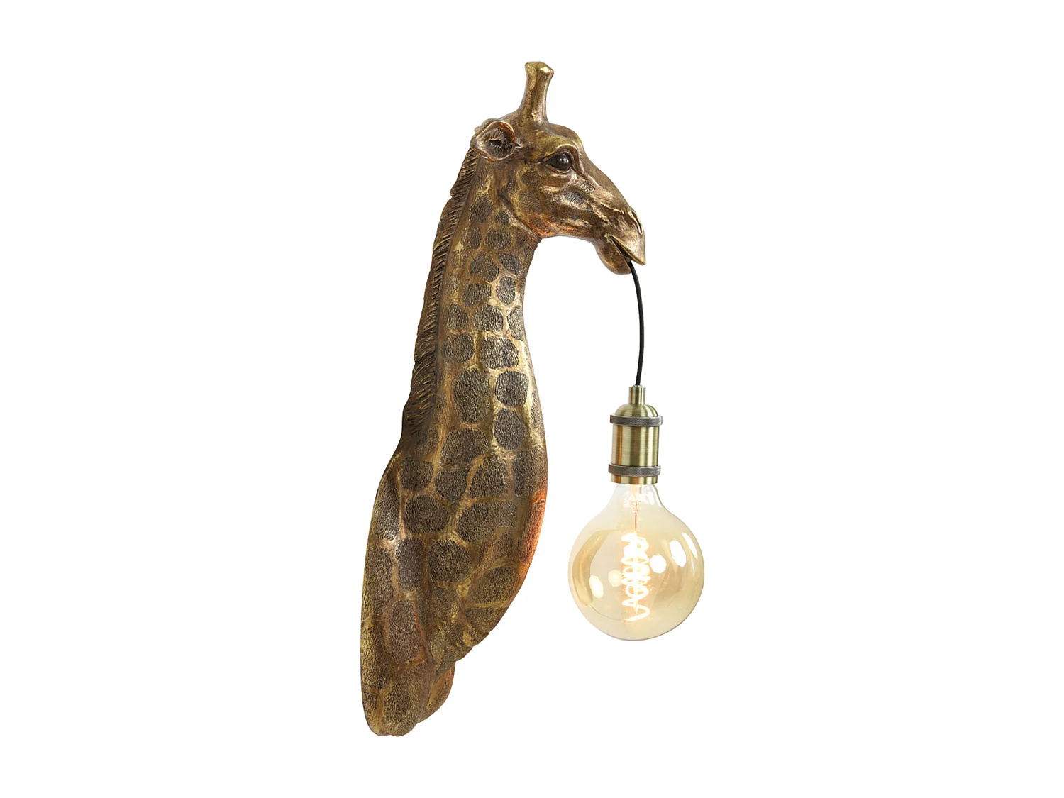Applique GIRAFE - 20,5x19x61cm - Bronze