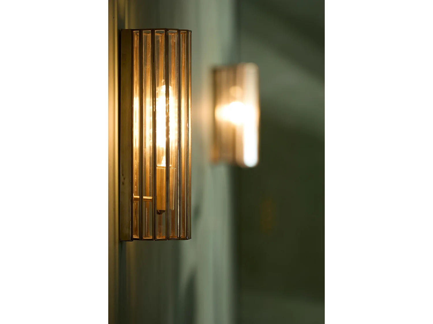 Wandlamp STRØBY - Ø13x41cm - Brons