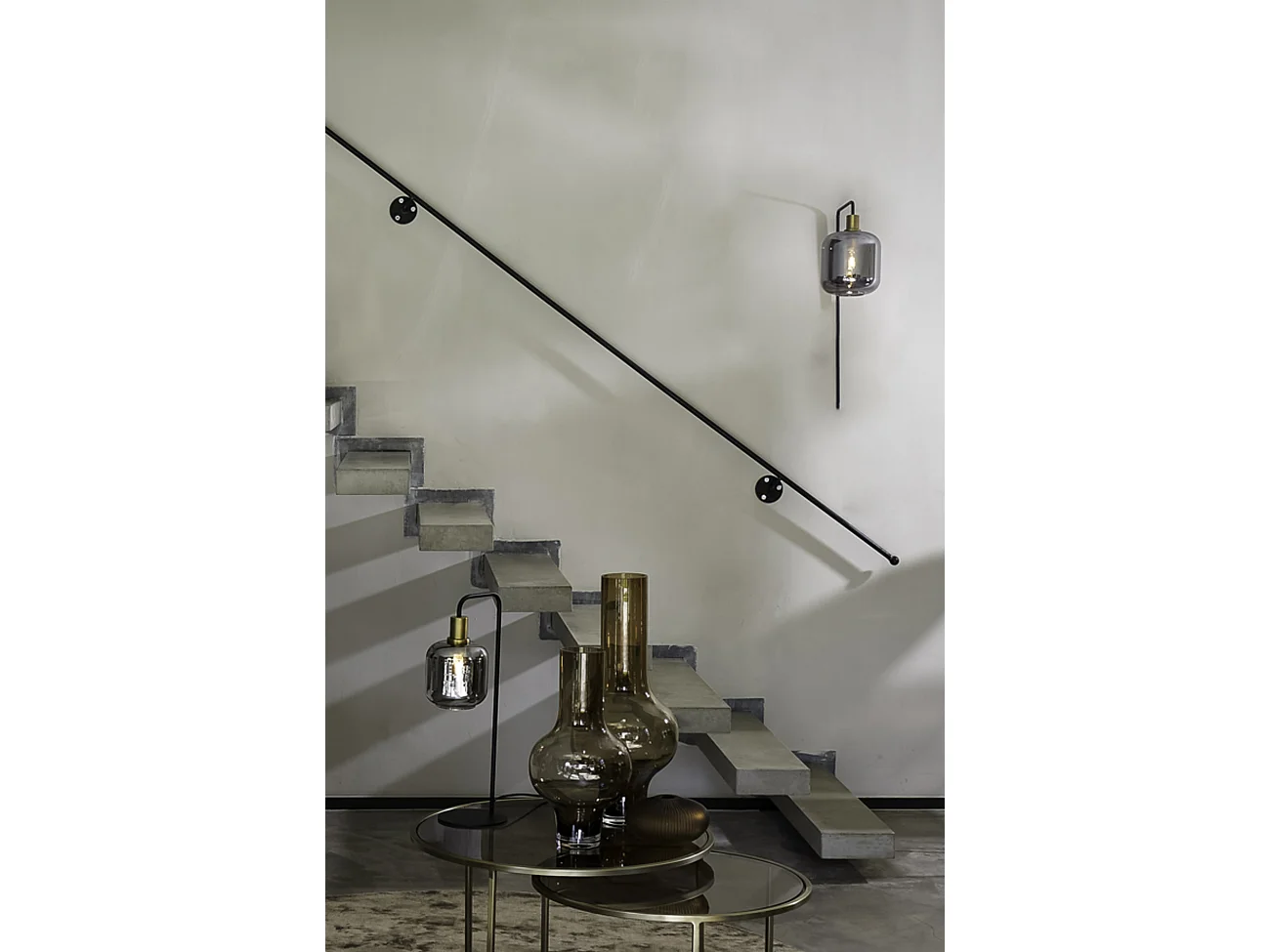 Lámpara de pared LEKAR - 32x16x57cm - Bronce