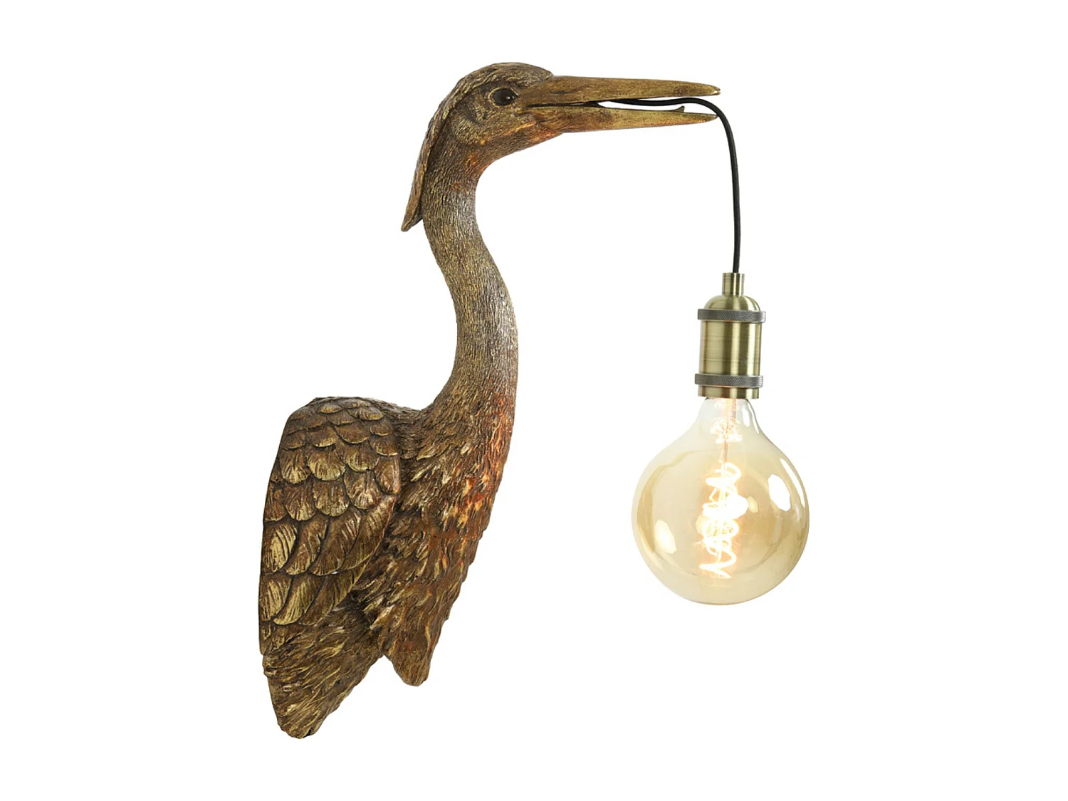 Applique murale CRANE - 29,5x16x48cm - Bronze