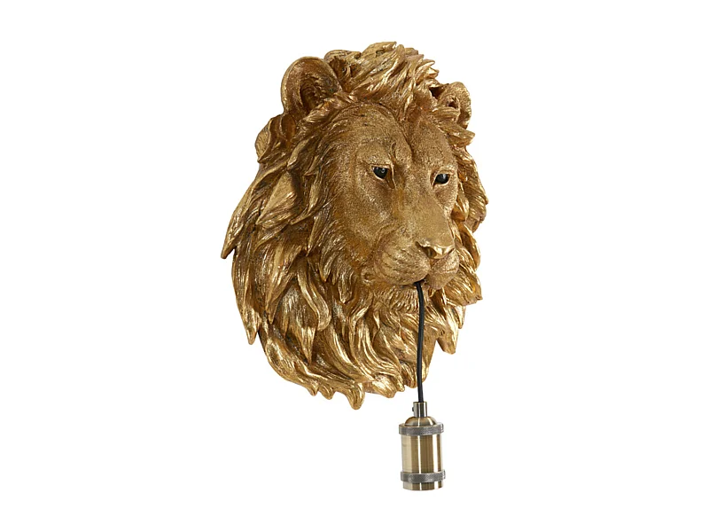 Applique LION - 33,5x19x40,5cm - Bronze