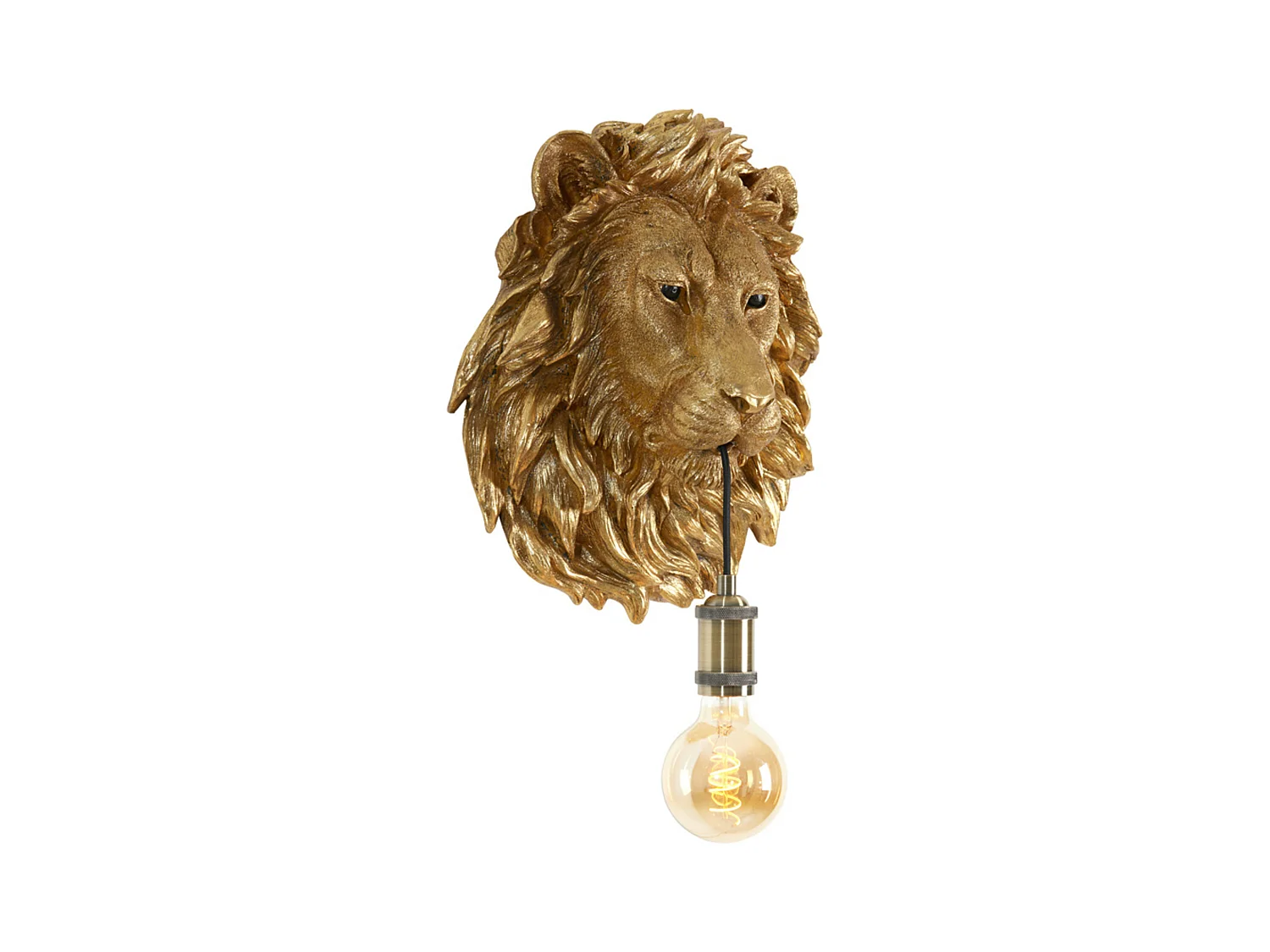 Applique LION - 33,5x19x40,5cm - Bronze