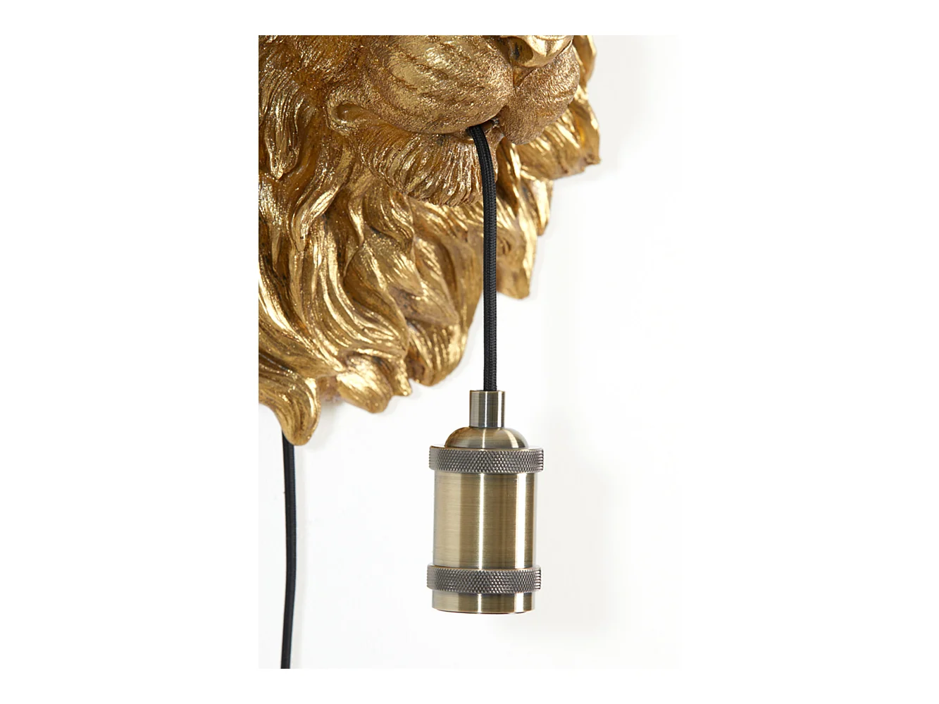 Applique LION - 33,5x19x40,5cm - Bronze