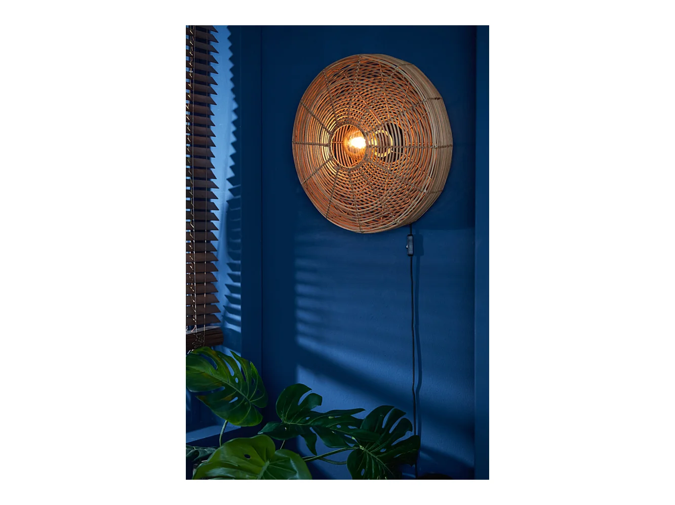 Applique MATAKA - Ø51x21cm - Marron