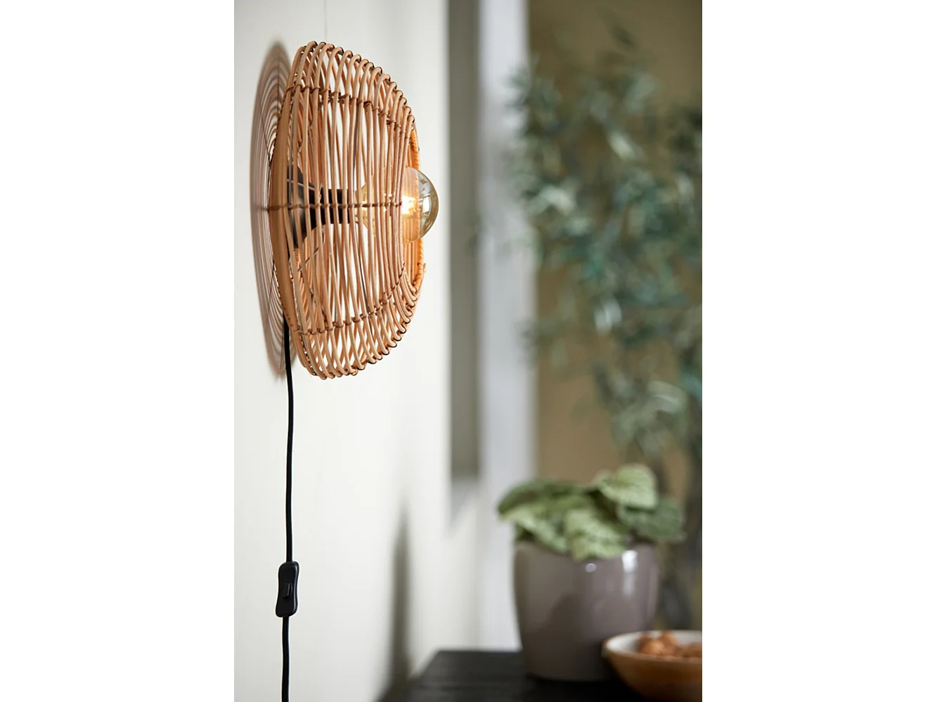 Applique MILAN - Ø40x15cm - Marron