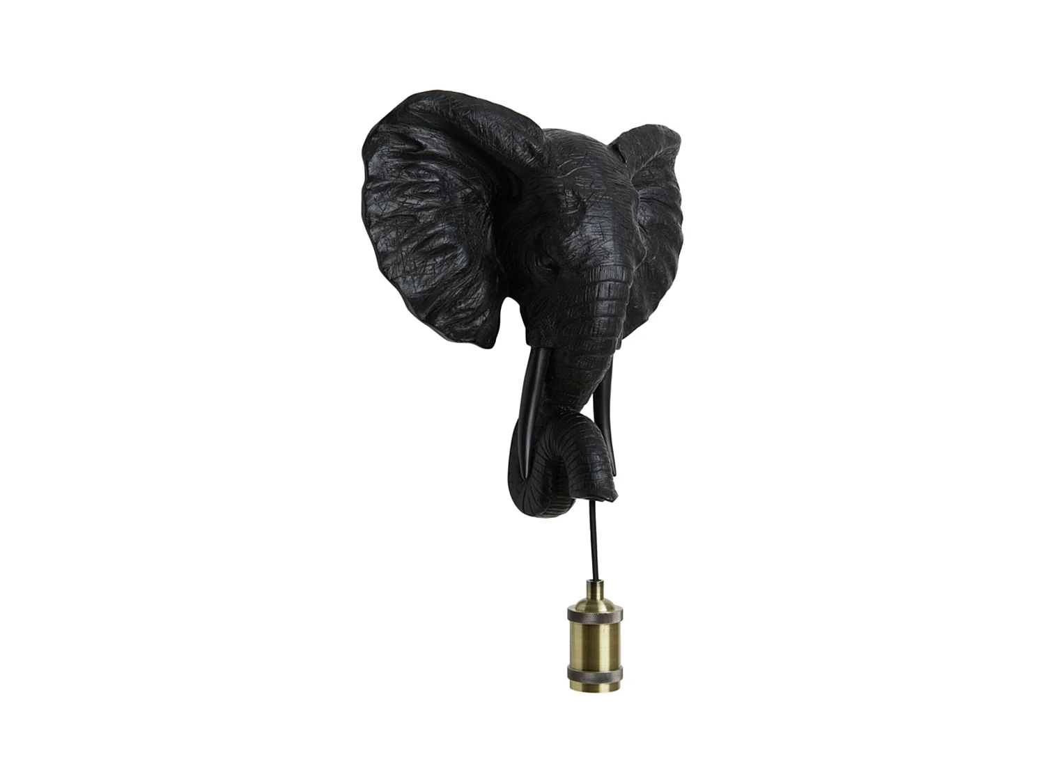 Applique murale ELEPHANT - 35x13x36cm - Noir