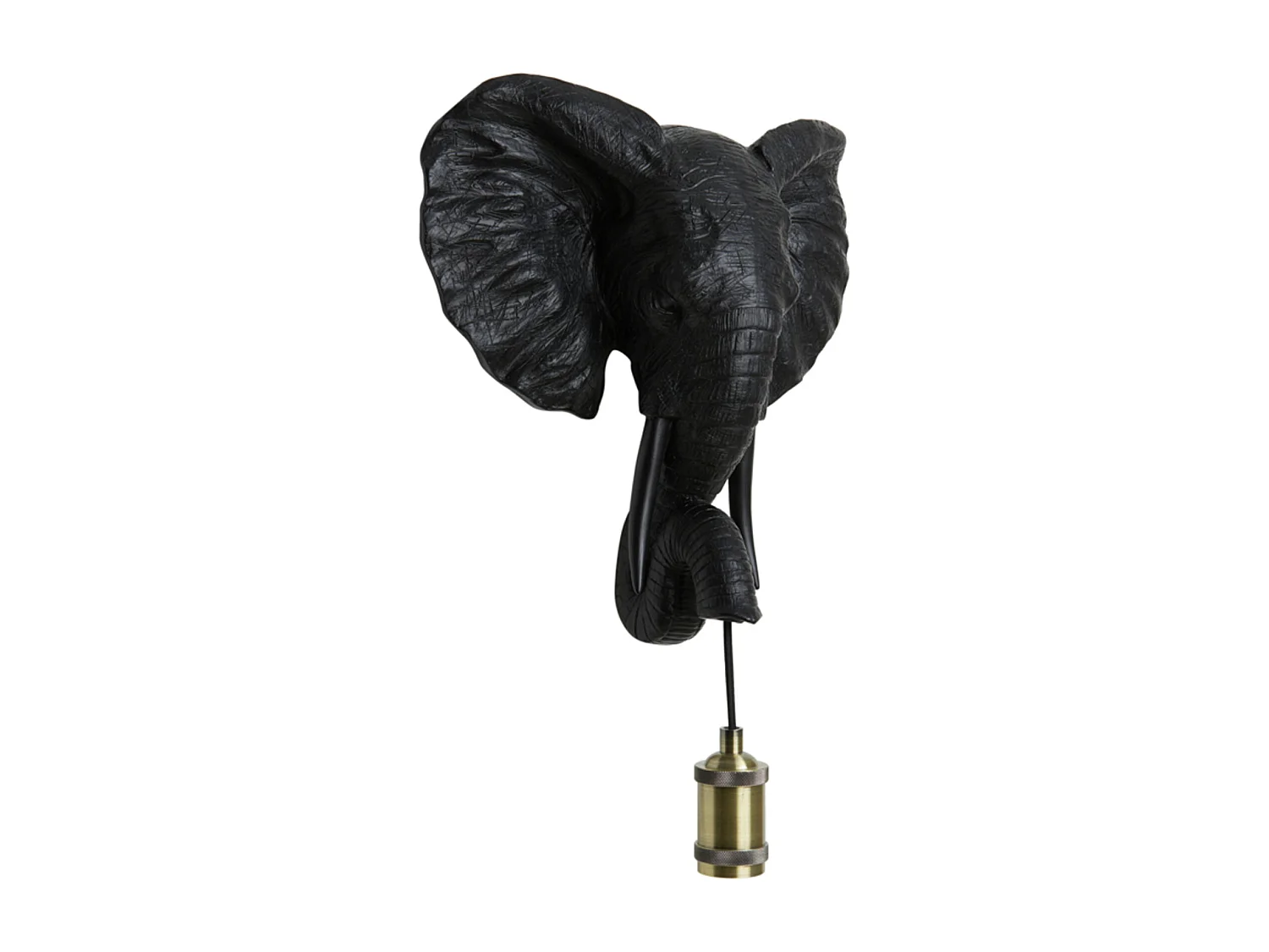 Applique murale ELEPHANT - 35x13x36cm - Noir