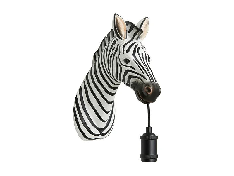 Wandlamp ZEBRA - 34.5x16x24.5cm - Zwart