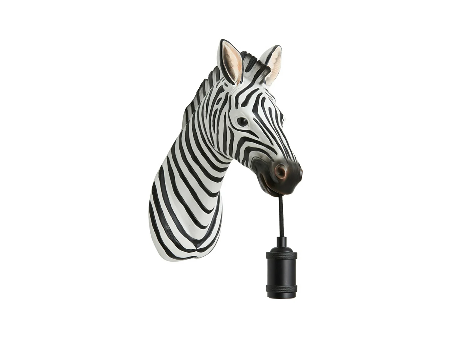 Applique murale ZEBRA - 34,5x16x24,5cm - Noir