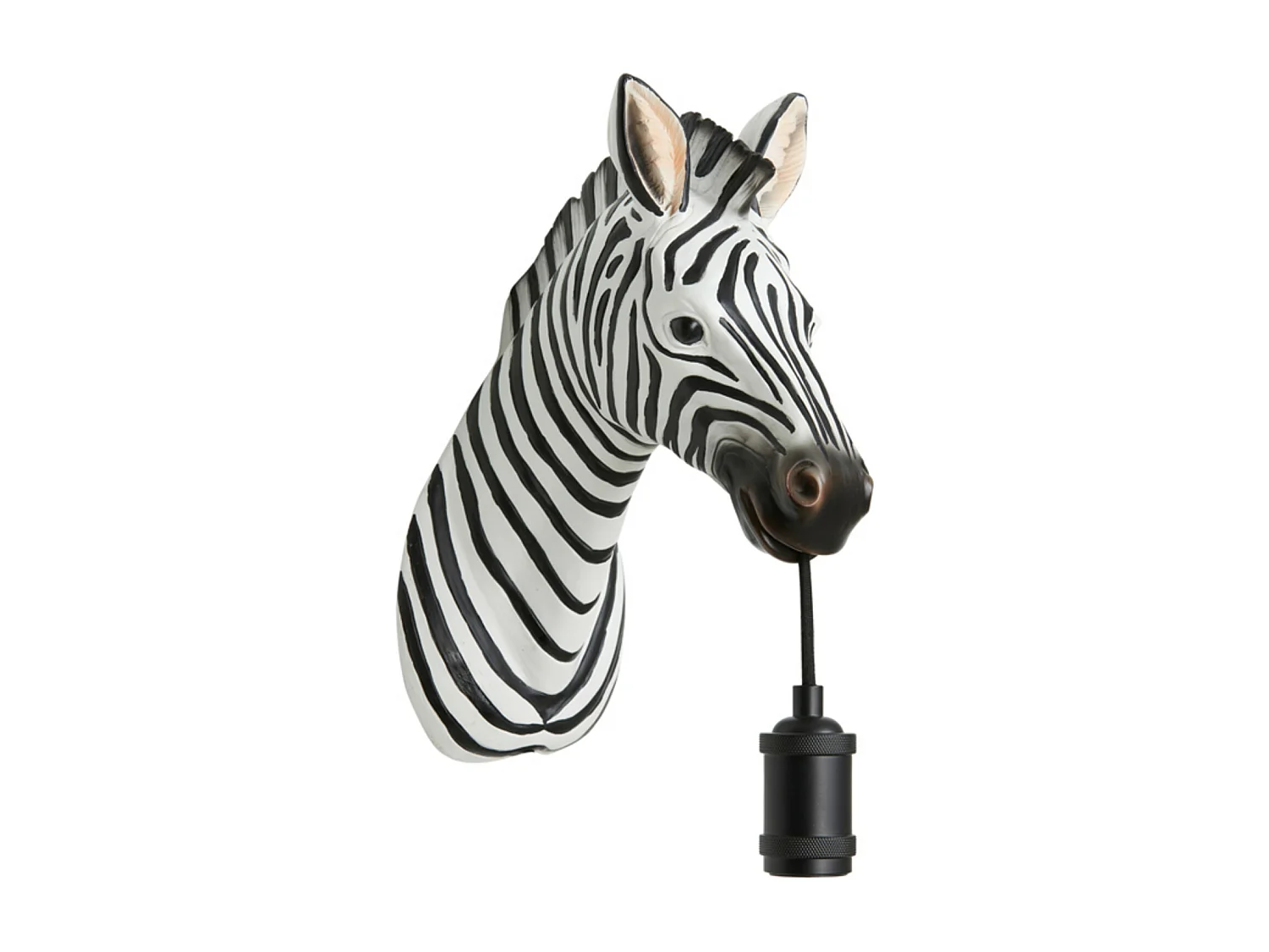 Applique murale ZEBRA - 34,5x16x24,5cm - Noir