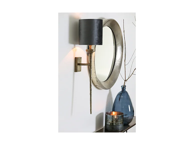Wandleuchte TORCH - 21x9,5x75cm - Silber