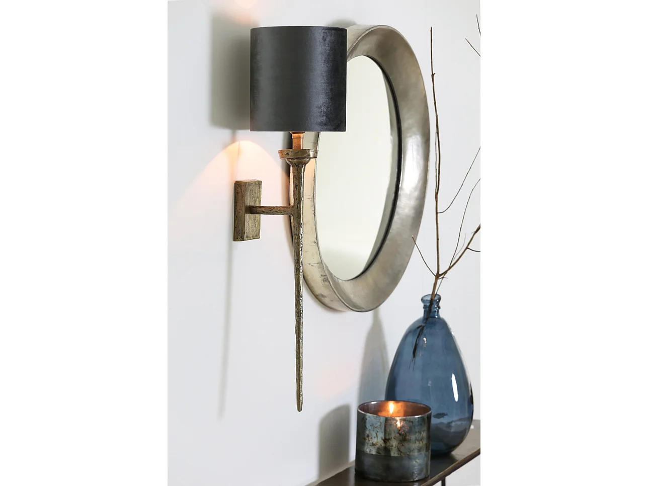 Applique TORCH - 21x9,5x75cm - Argent