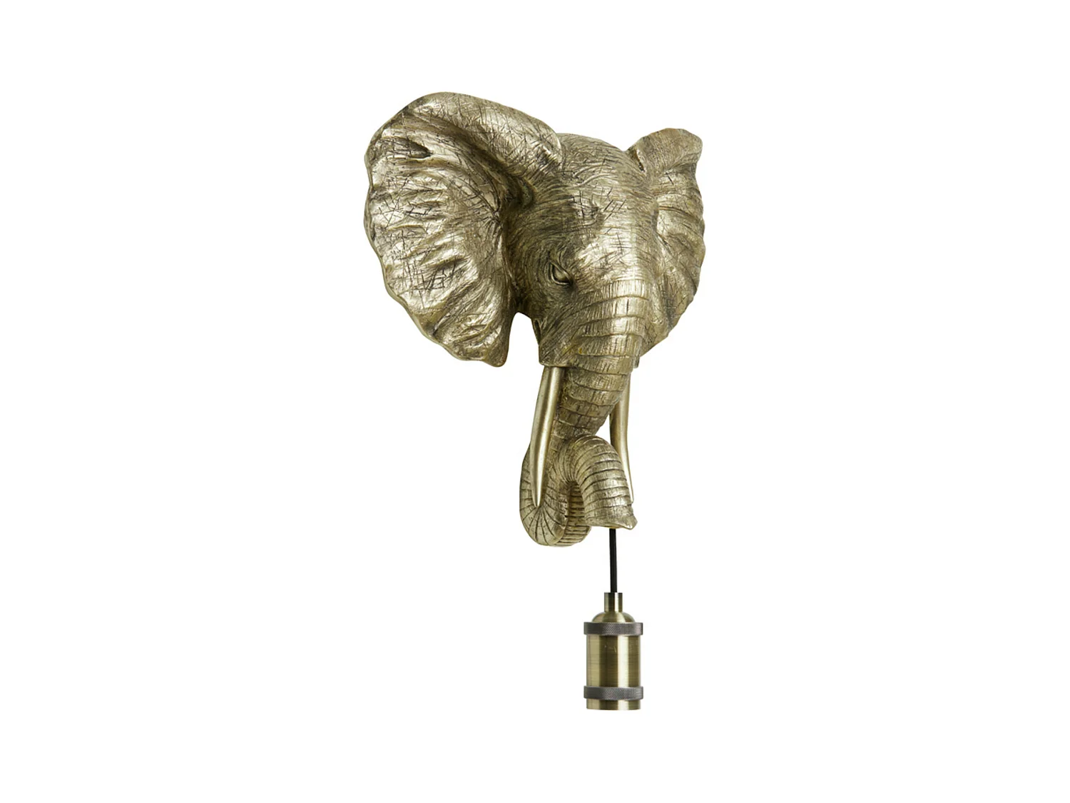Applique ELEPHANT - 35x13x36cm - Doré