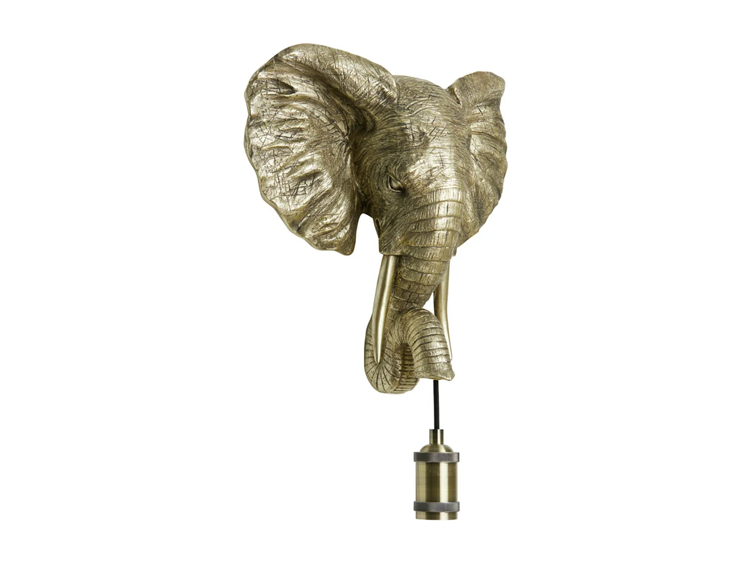 Applique ELEPHANT - 35x13x36cm - Doré