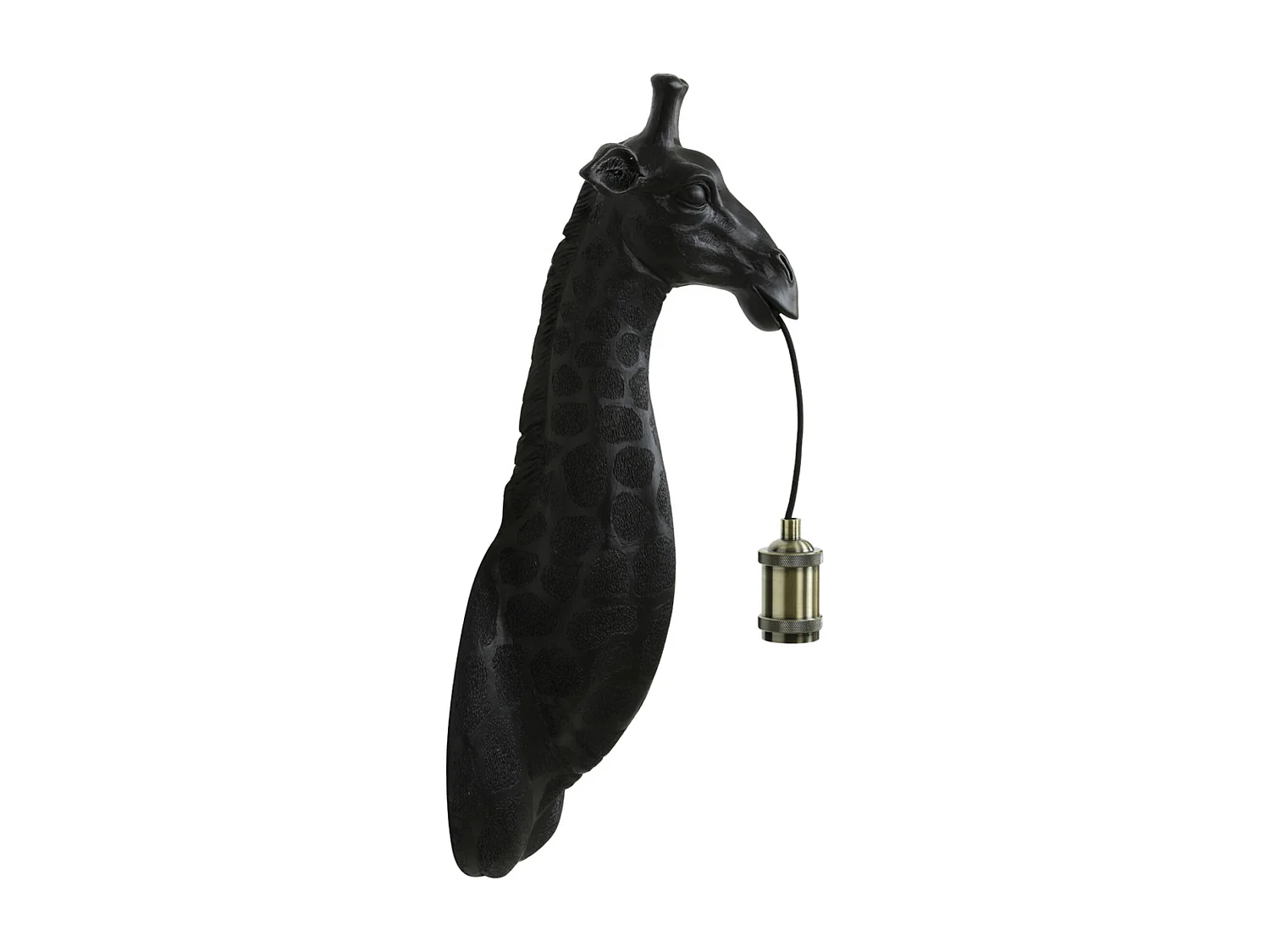 Applique GIRAFFE - 20,5x19x61cm - Noir