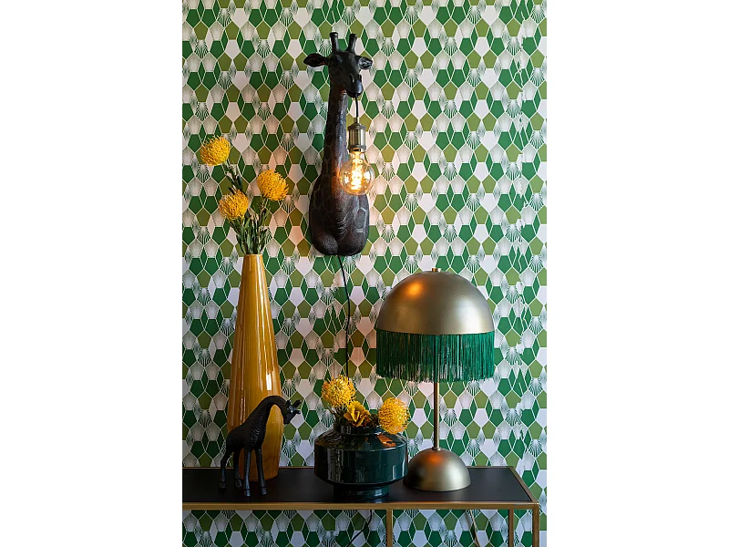 Applique GIRAFFE - 20,5x19x61cm - Noir