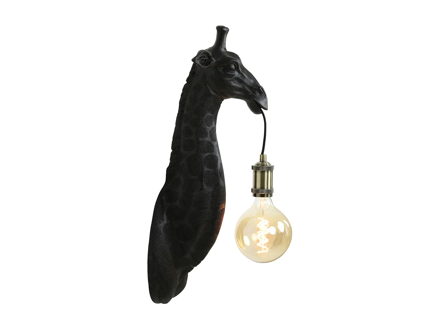 Applique GIRAFFE - 20,5x19x61cm - Noir